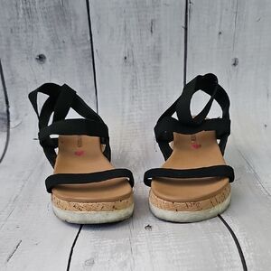 Steve Madden Kids Black Strappy Sandals